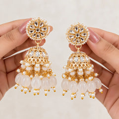 Royal Moti Kundan Earrings