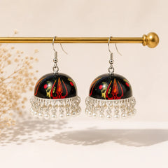 Divine Shakti Meenakari Jhumkas