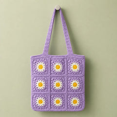 Lilac Bloom Crochet Bag