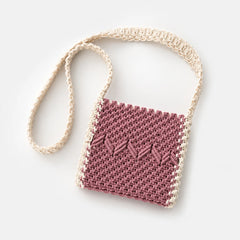 Berry Knot Macrame Bag