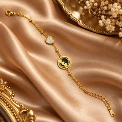 Celestial Orbit Heart Bracelet