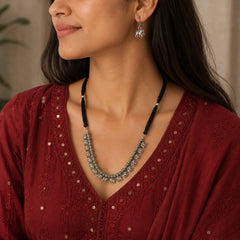 Gajraj Boho Oxidised Necklace Set