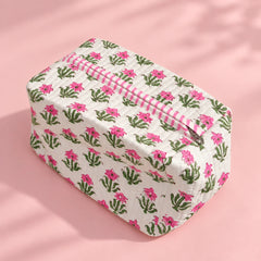 Pink Floral Single Pouch