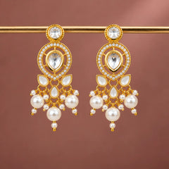 Pearl Royal Kundan Earrings