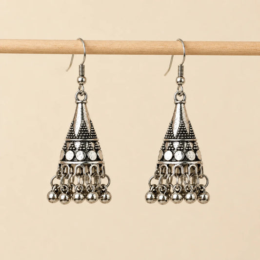 Boho Cone Oxidised Earrings