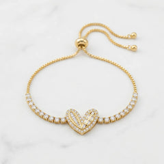 Crystal Heart Bracelet