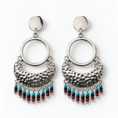 Silver Boho Dangle Earrings