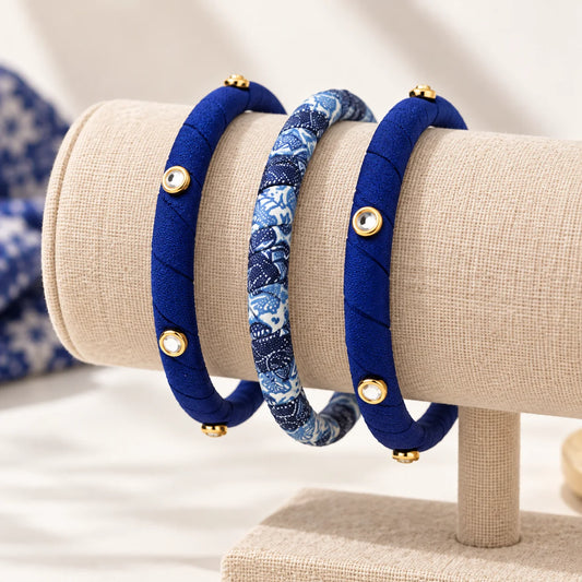 Indigo Muse Bangle Set