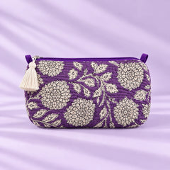 Lavender Blossom Floral Pouch Set