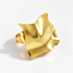 Gold Modern Statement Ring