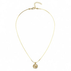 Crystal Saturn Pendant Necklace