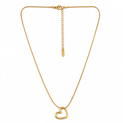 Amour Open Heart Pendant Necklace