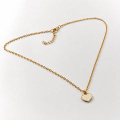 Gold Heart Pendant Necklace