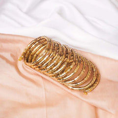 Gilded Gold Toned Spiral Bracelet
