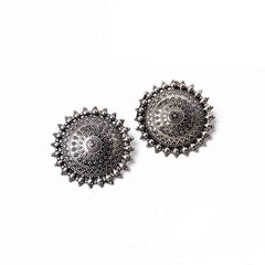 Oxidised Circular Studs