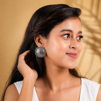 Oxidised Circular Studs