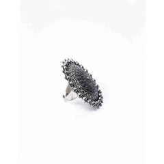 Oxidised Round Ring