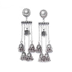 Quad Flower Dangle Earrings