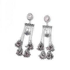Quad Flower Dangle Earrings