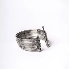Silver Layered Open Cuff