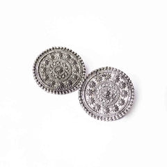 Oxidised Circular Studs