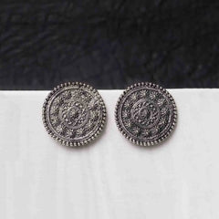 Oxidised Circular Studs