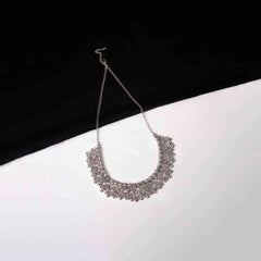 Oxidised Beaded Round Ghungroo Necklace