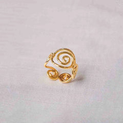 Brass Swirl Ring