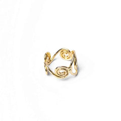 Brass Swirl Ring