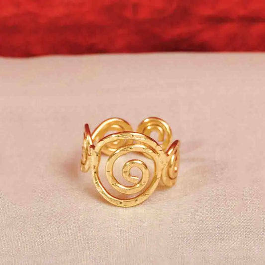 Brass Swirl Ring
