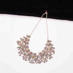 Floral Colourful Oxidised Necklace