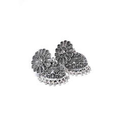 Ornate Flower Stud Jhumka
