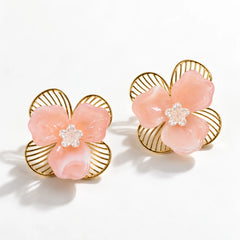 Pastel Bloom Stud Earrings