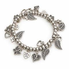 Silver Charm Boho Bracelet