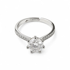 EverGlow Crystal  Solitaire Ring