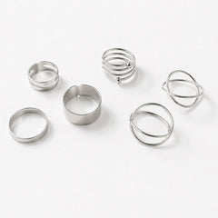 Silver Orbit Ring Combo