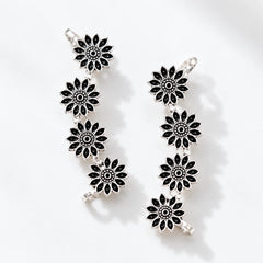 Silver Petal Ear Cuff