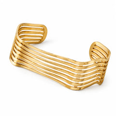 Serena Golden Wave Cuff