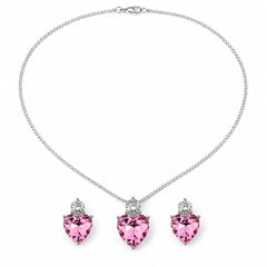 Blush Heart Crystal Jewellery Set