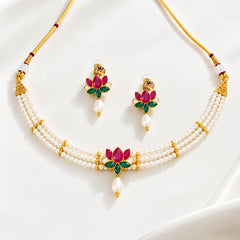 Lotus Pearl Jewellery Set