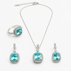 Ocean Glow Blue Stone Jewellery Set