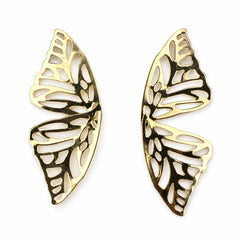 Monarch Gold Butterfly Earrings