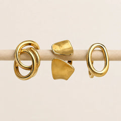 Serene Gold Contemporary Ring Combo