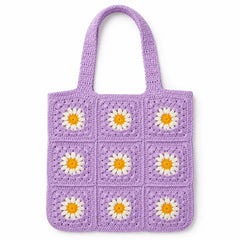 Lilac Bloom Crochet Bag