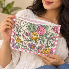Multicolour Rose Pouch