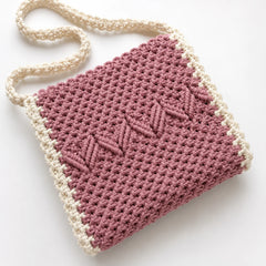 Berry Knot Macrame Bag