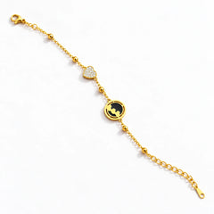 Celestial Orbit Heart Bracelet