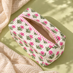 Pink Floral Single Pouch