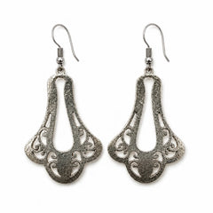 Tribal Cutwork Oxidised Earrings