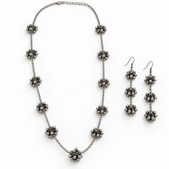 Ghungroo Bloom Oxidised Jewellery Set